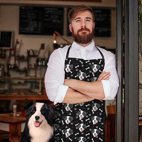 Benutzerdefinierte Hundefoto Haustier personalisierte Küchenschürze